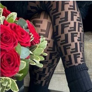 Black fendi stockings size S